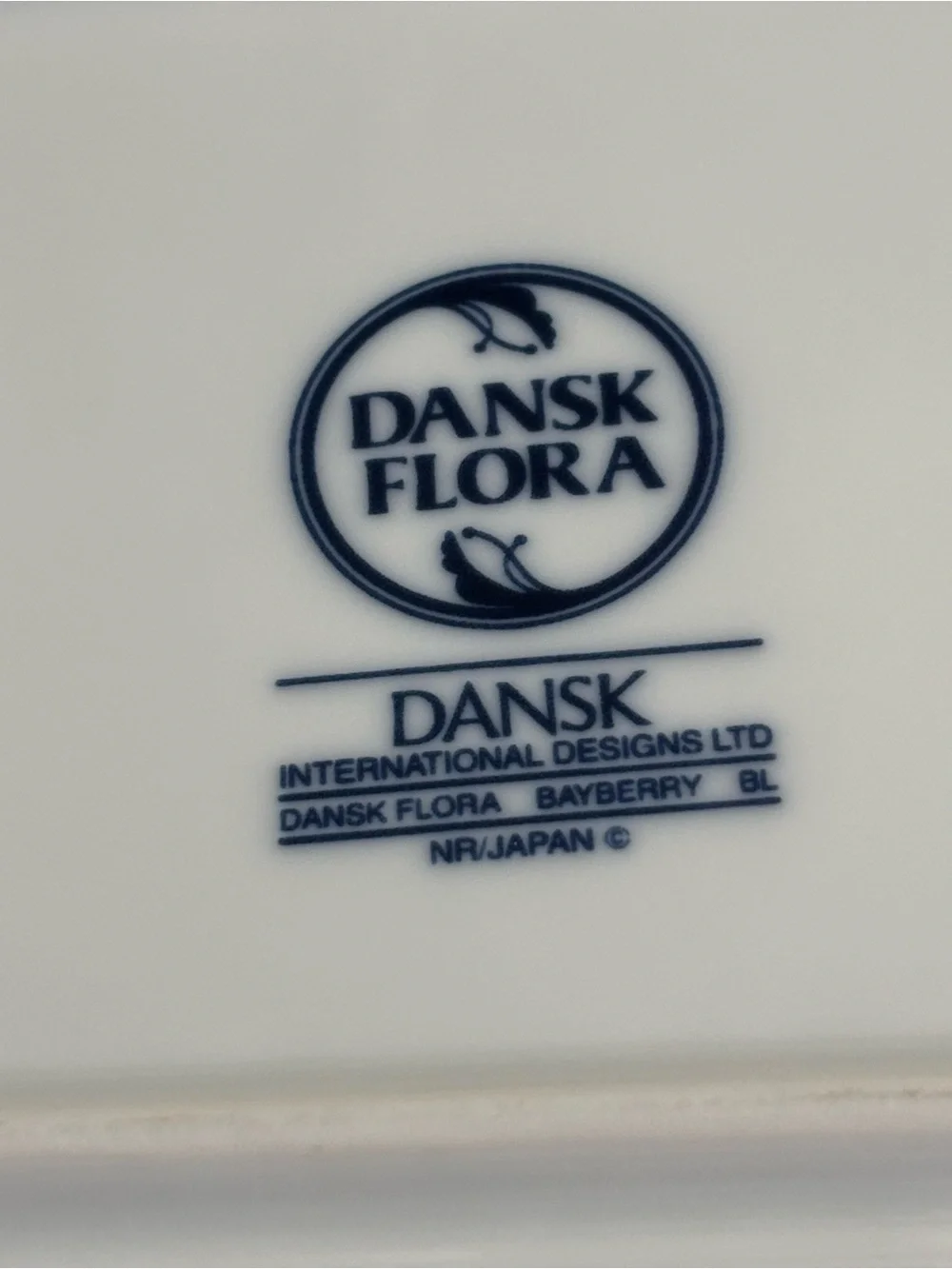 Vintage Dansk flora porcelain rectangle casserole dish